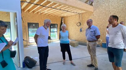 Ateliers artisanaux de Saoû : visite de la Présidente Christine MARION 