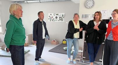 1ère visite de la Maison intercommunale « Les Freydières » pour la présidente Christine MARION et le vice-président à la petite enfance Sébastien AMBLARD
